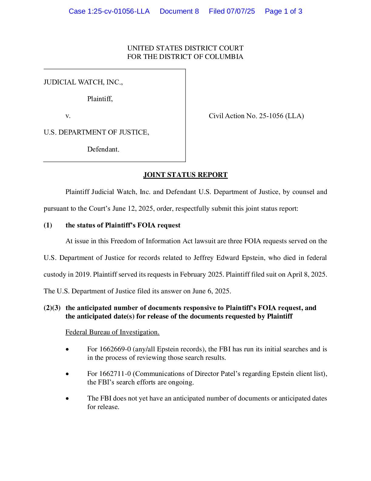 JW v DOJ Epstein Files jsr 01056