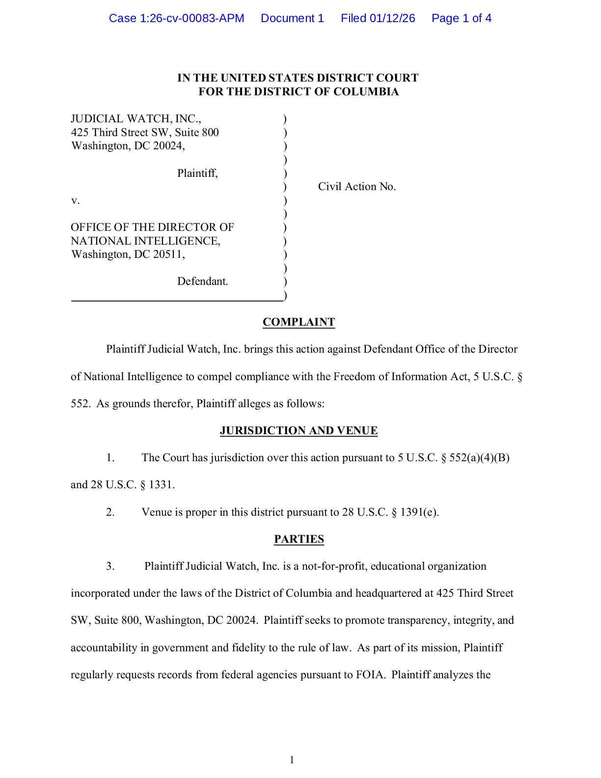 JW v ODNI Iran complaint 00083