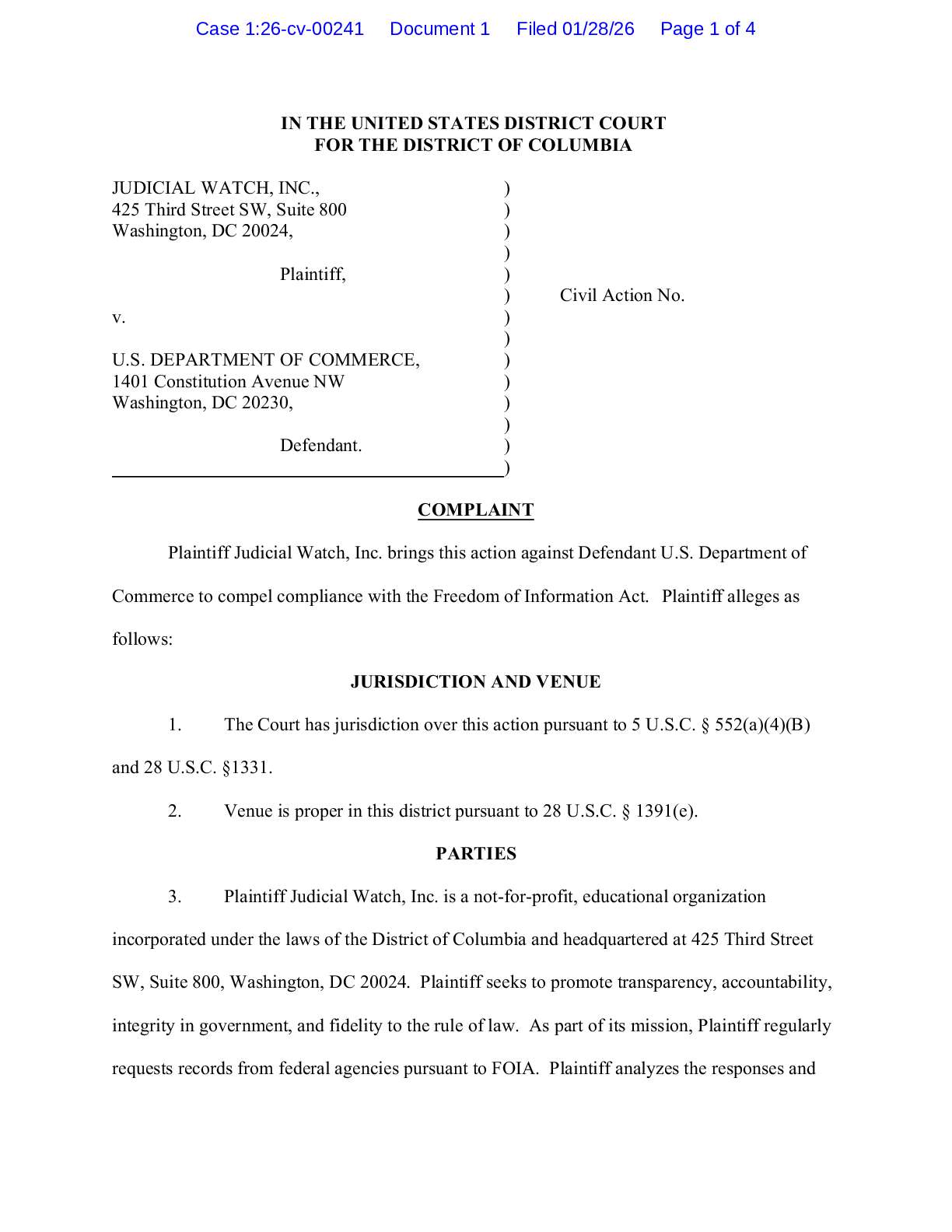 JW v Commerce RFK Whale complaint 00241