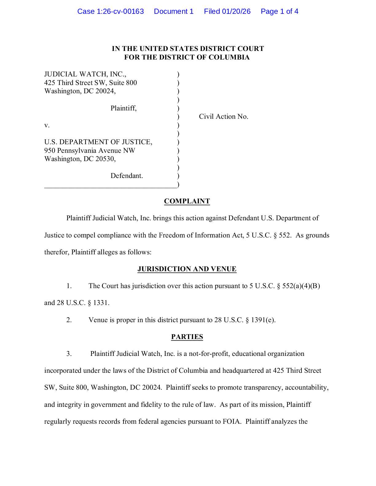 JW v DOJ FBI Arctic Frost complaint 00163